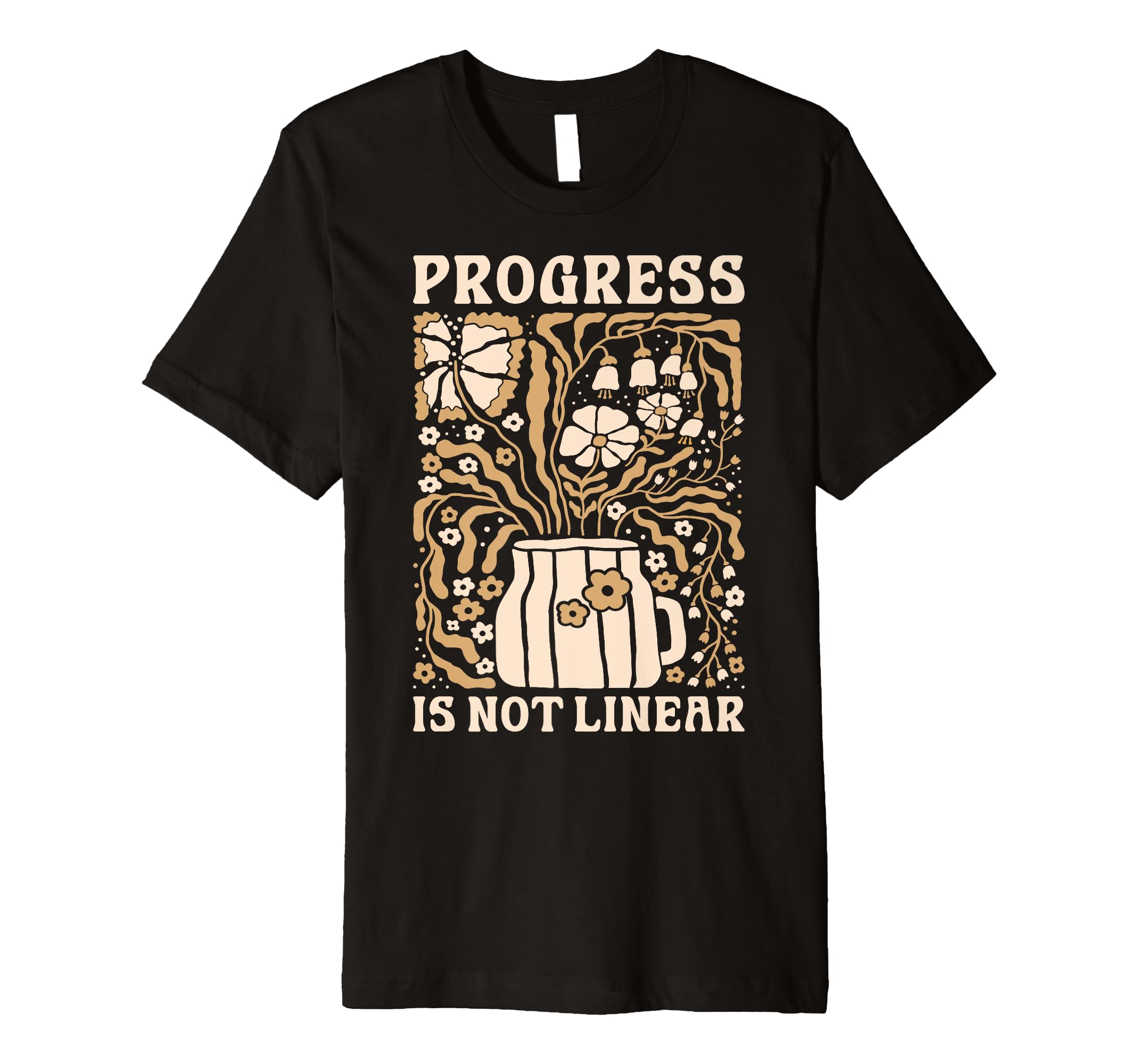 Progress Is Not Linear School T-Shirt - Unique Graphic for Adults - T-Shirt, Sweatshirt, Hoodie
