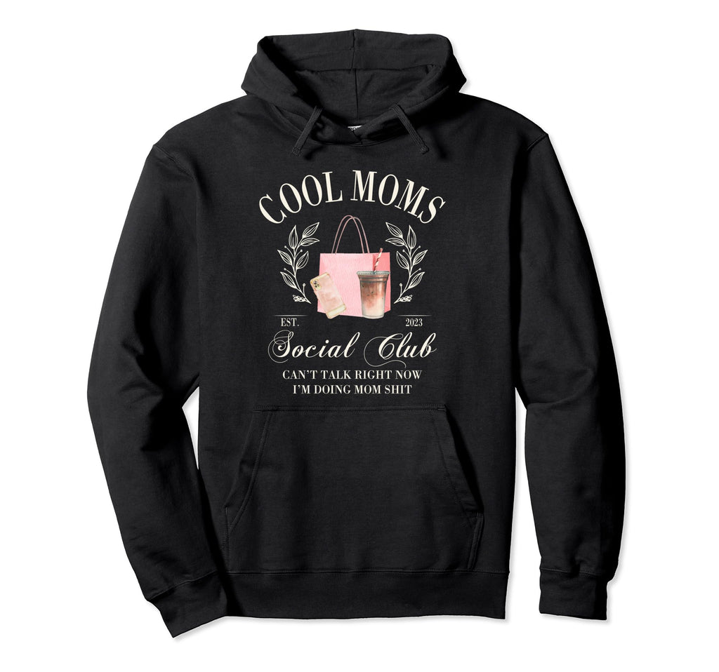 Moms Social Club Self Love Club Cant Hoodie - Minimalist Print for Adults - T-Shirt, Sweatshirt, Hoodie