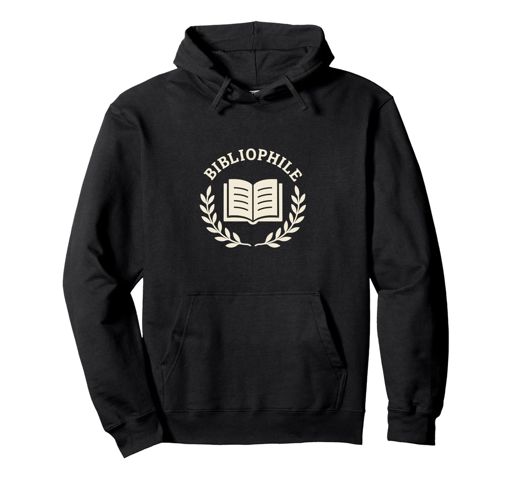 Minimalist Bibliophile Laurel Wreath Hoodie - Minimalist Print Men Women - T-Shirt, Sweatshirt, Hoodie