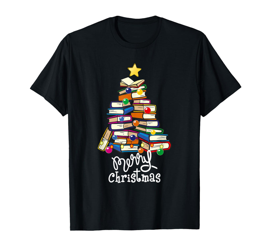 Merry Tree Love Reading Books Librarian T-Shirt - Novelty Apparel Unisex - T-Shirt, Sweatshirt, Hoodie