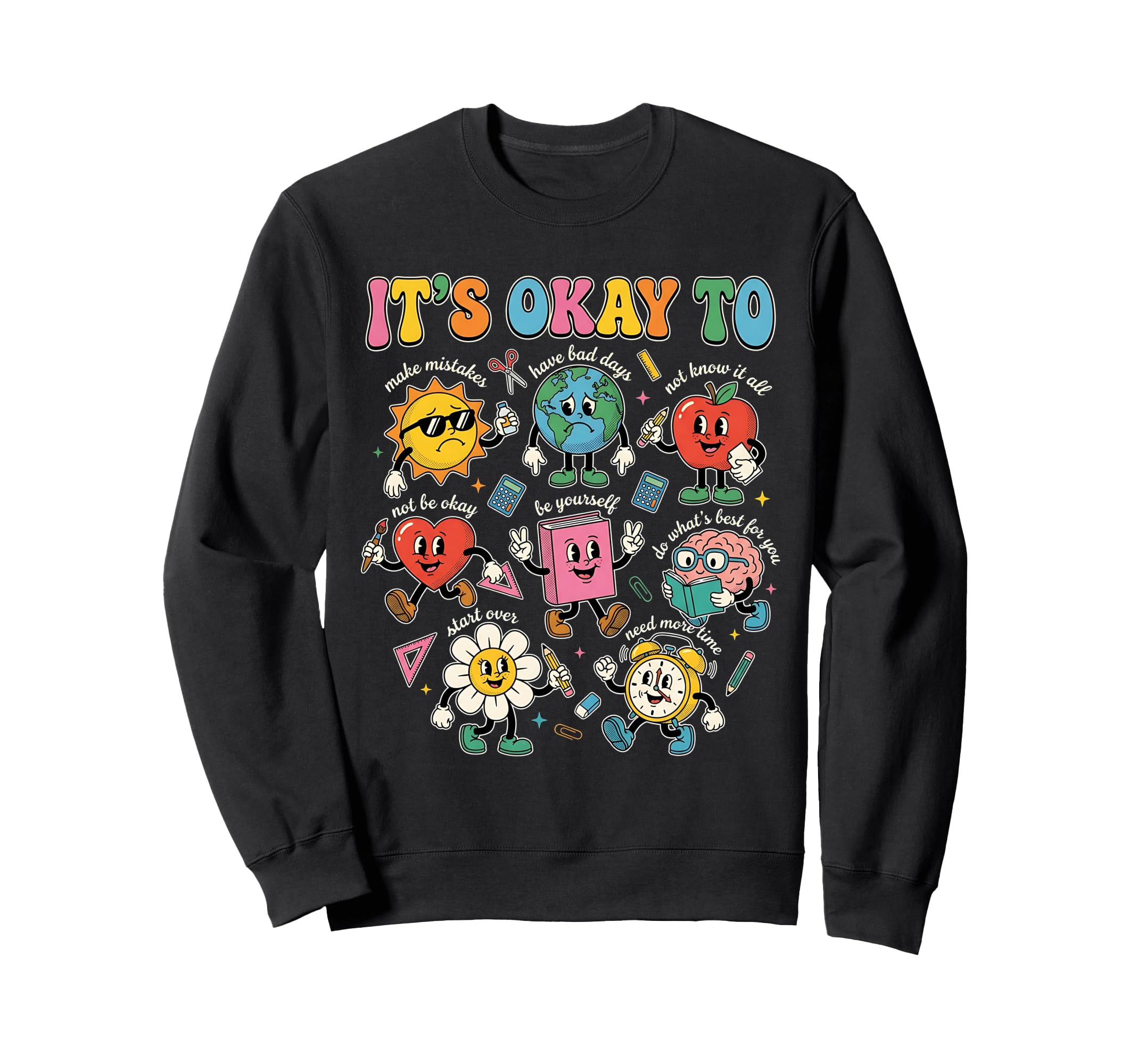 Its Okay To Make Mistakes Autism Sweatshirt - Custom Art Print Men Women - T-Shirt, Sweatshirt, Hoodie