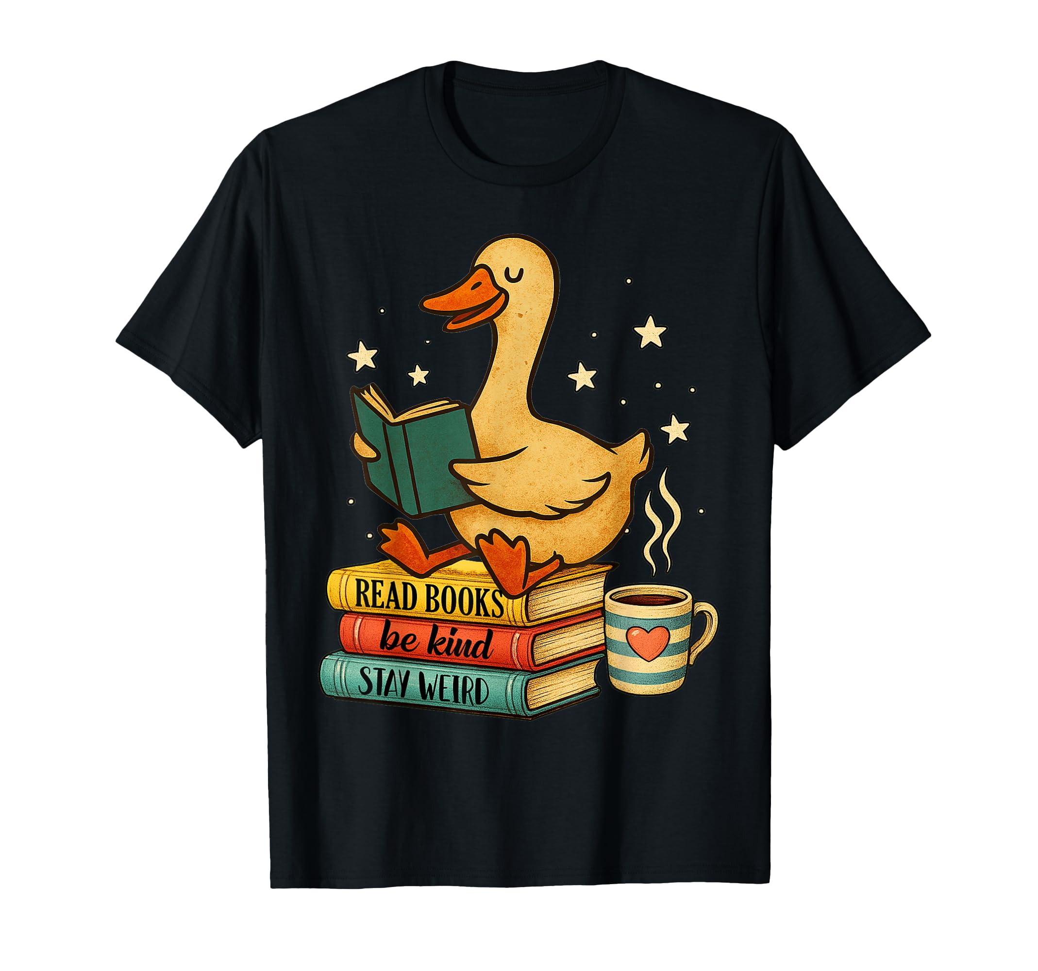 Book Lover Silly Goose Reading T-Shirt - Fun Novelty Design for Adults - T-Shirt, Sweatshirt, Hoodie