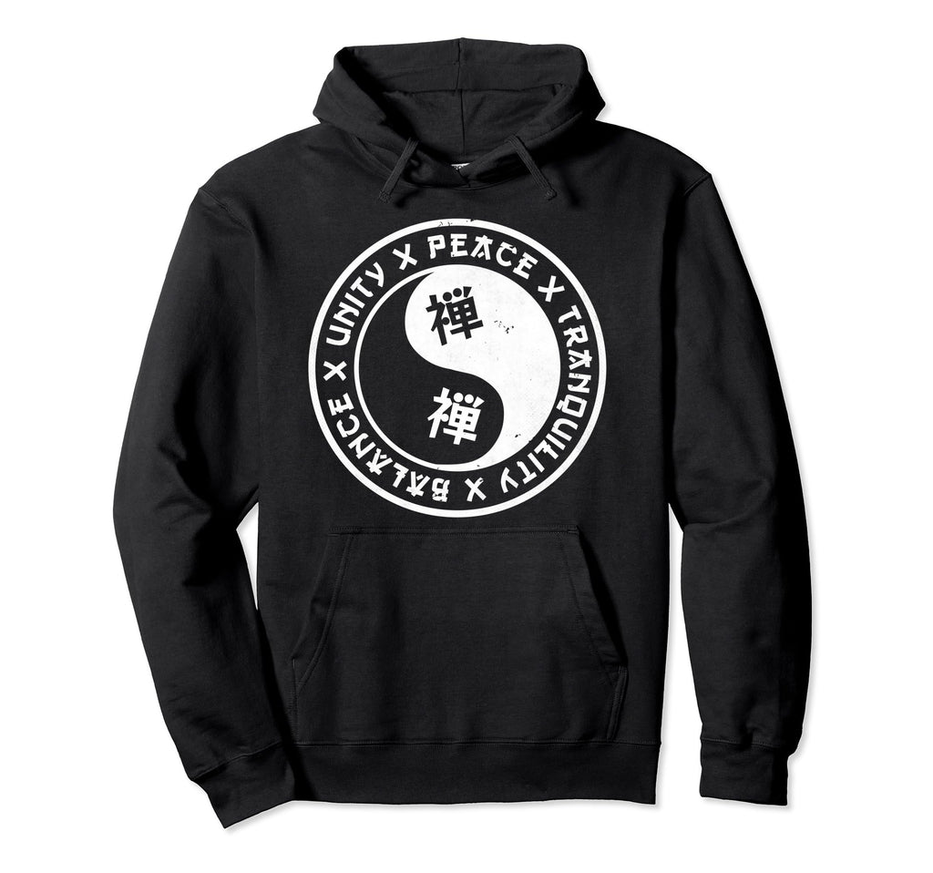 Yin Yang Balance Unity Peace Hoodie - Novelty Apparel for Adults - T-Shirt, Sweatshirt, Hoodie