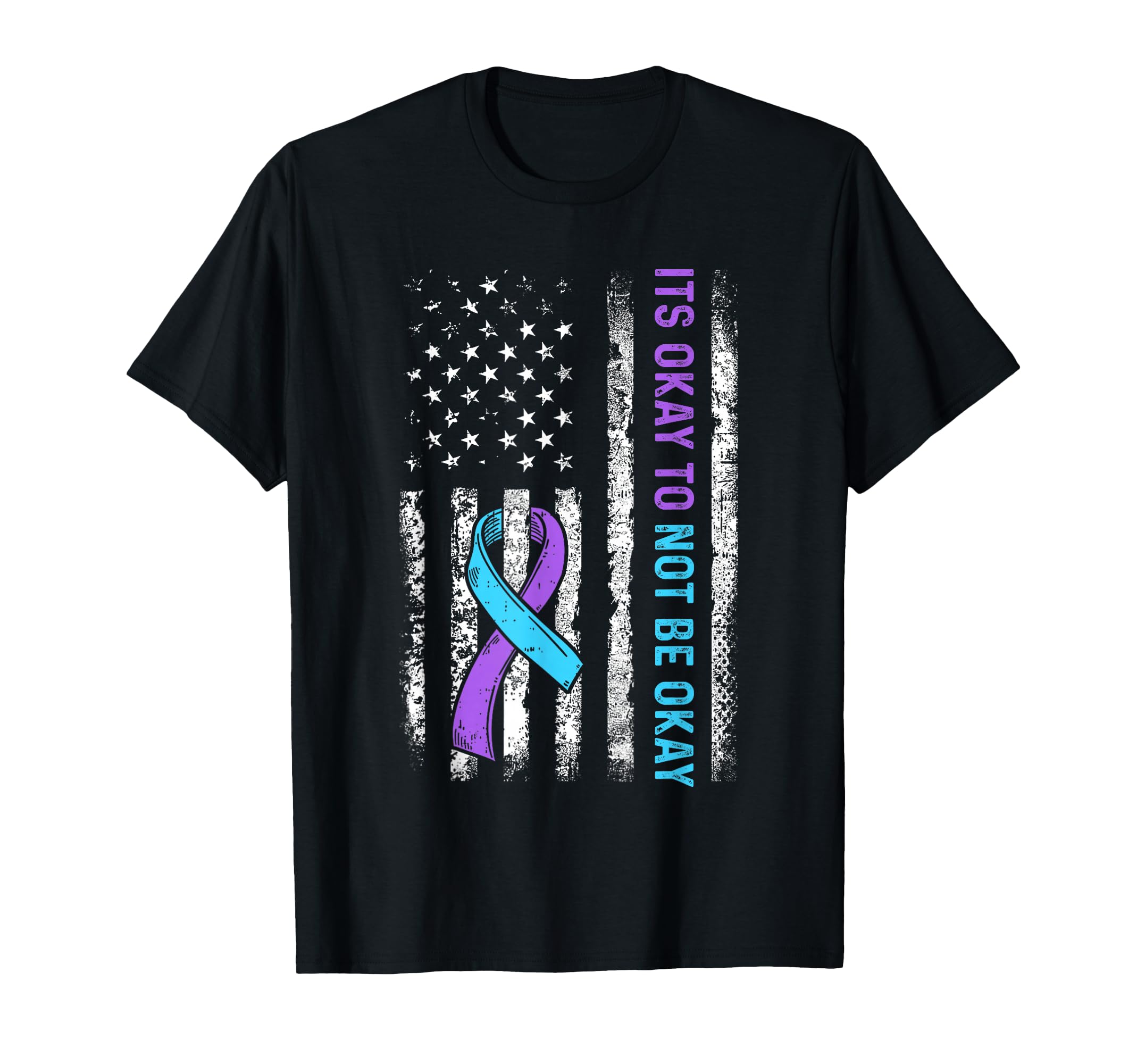 Its Okey To Not Be Okay Suicide T-Shirt - Unique Graphic for Adults - T-Shirt, Sweatshirt, Hoodie