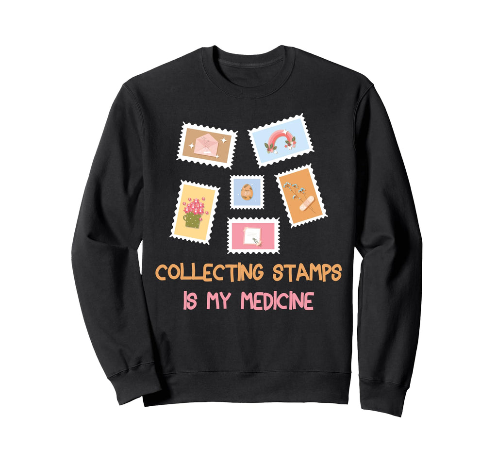 Therapy Collecting Stamps Is My Sweatshirt - Fun Novelty Design for Adults - T-Shirt, Sweatshirt, Hoodie