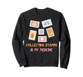 Therapy Collecting Stamps Is My Sweatshirt - Fun Novelty Design for Adults - T-Shirt, Sweatshirt, Hoodie