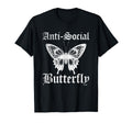 Funny Anti Social Butterfly T-Shirt - Fun Novelty Design for Adults - T-Shirt, Sweatshirt, Hoodie