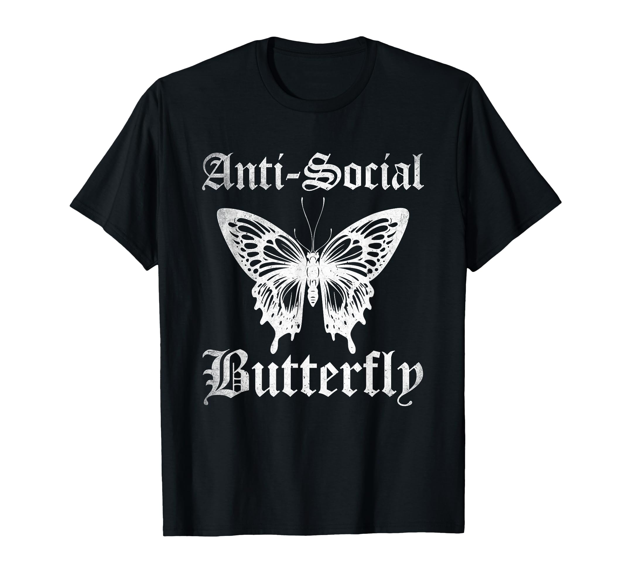 Funny Anti Social Butterfly T-Shirt - Fun Novelty Design for Adults - T-Shirt, Sweatshirt, Hoodie