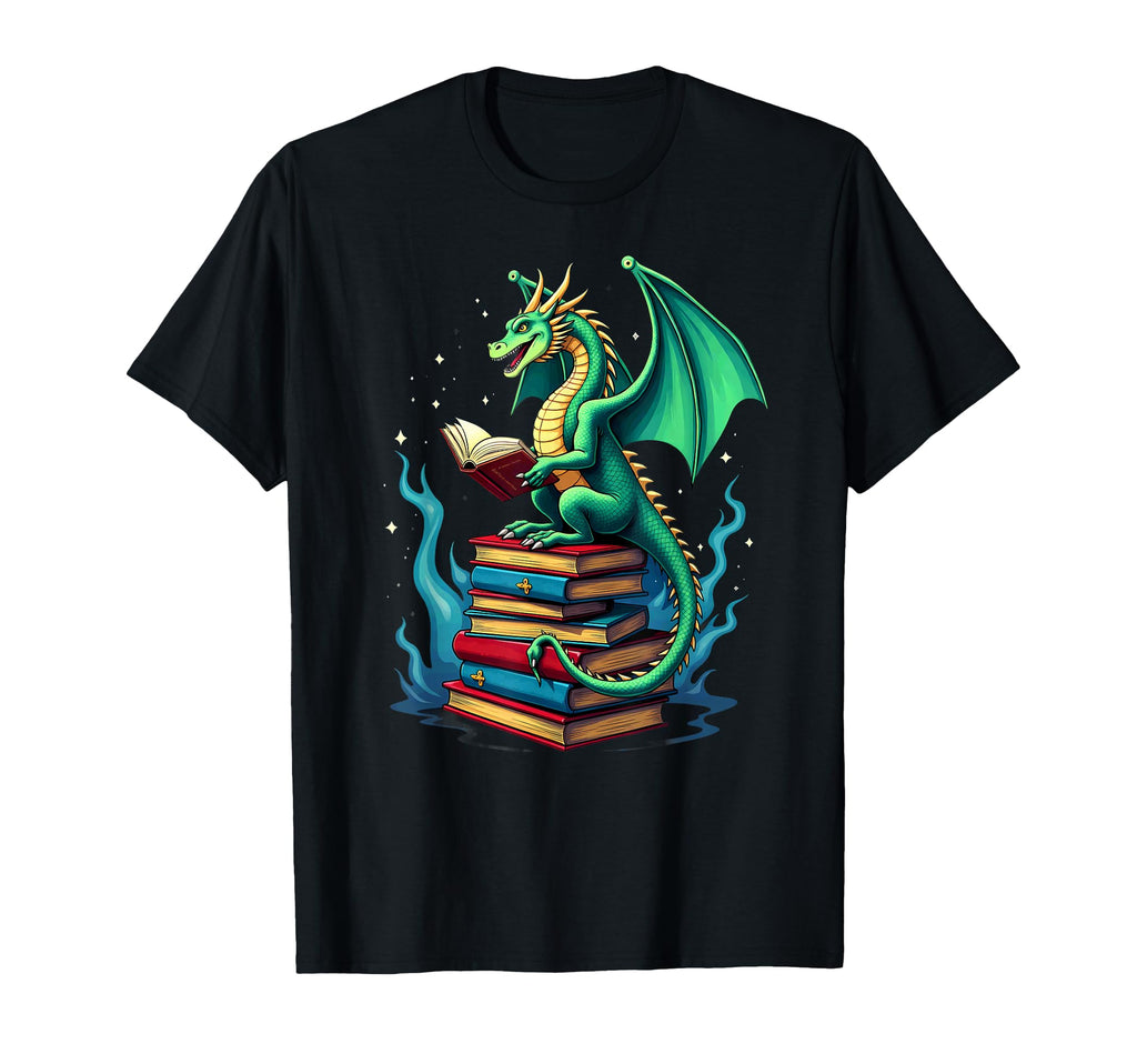 Bookworm Book Dragon School T-Shirt - Aesthetic Graphic Men Women - T-Shirt, Sweatshirt, Hoodie