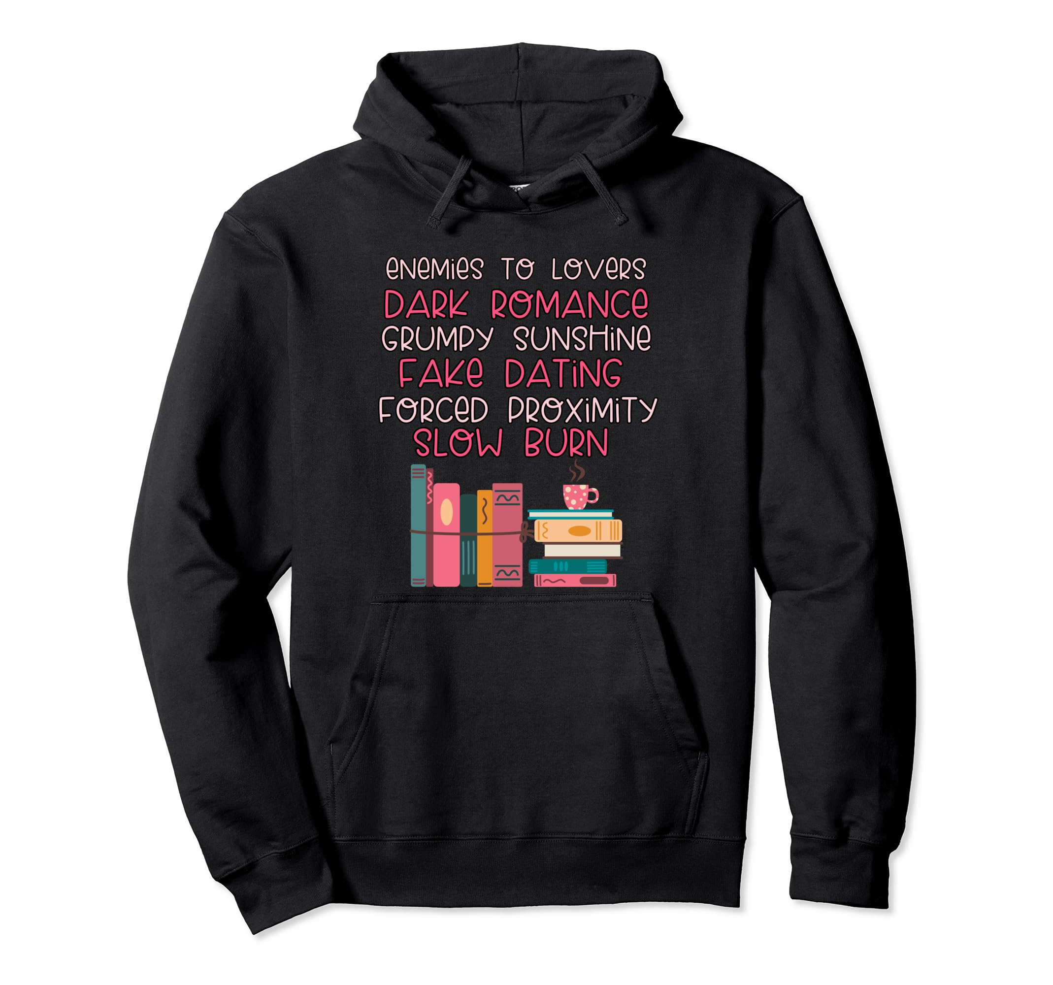 Bibliophile Romance Book Genre Hoodie - Novelty Apparel Unisex - T-Shirt, Sweatshirt, Hoodie