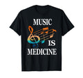 Music Is Medicine Music Lover T-Shirt - Minimalist Print for Adults - T-Shirt, Sweatshirt, Hoodie