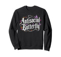 Antisocial Butterfly Introvert Sweatshirt - Custom Art Print for Adults - T-Shirt, Sweatshirt, Hoodie
