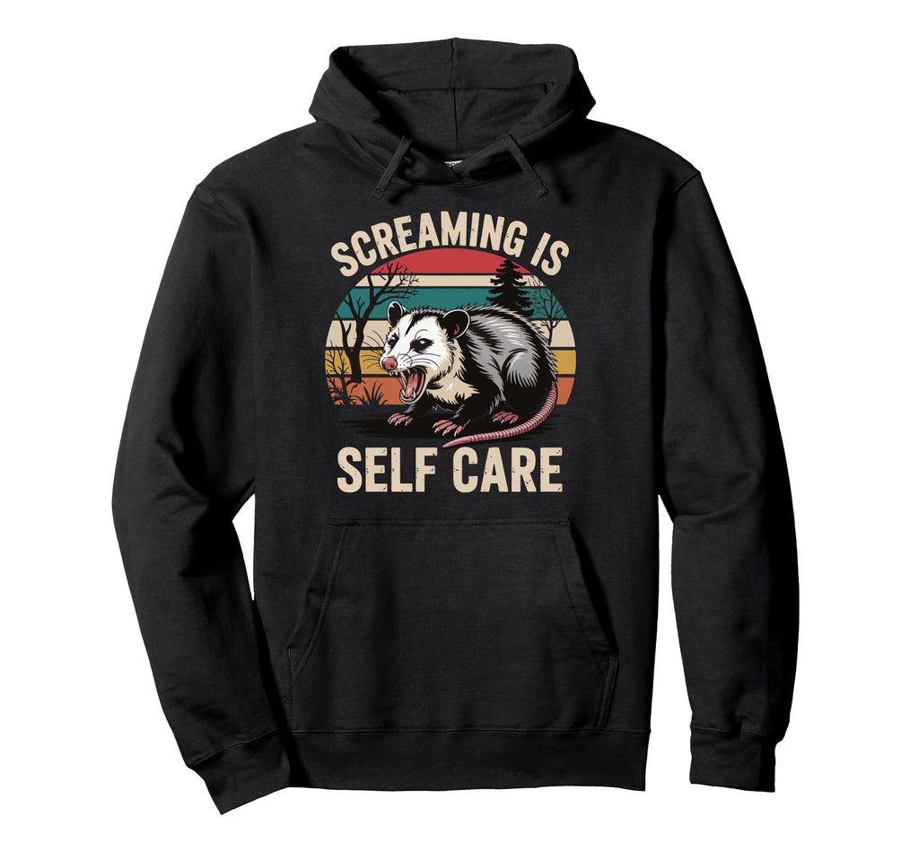 Opossum Therapeutic Screaming T-Shirt - Fun Novelty Design Men Women - T-Shirt, Sweatshirt, Hoodie