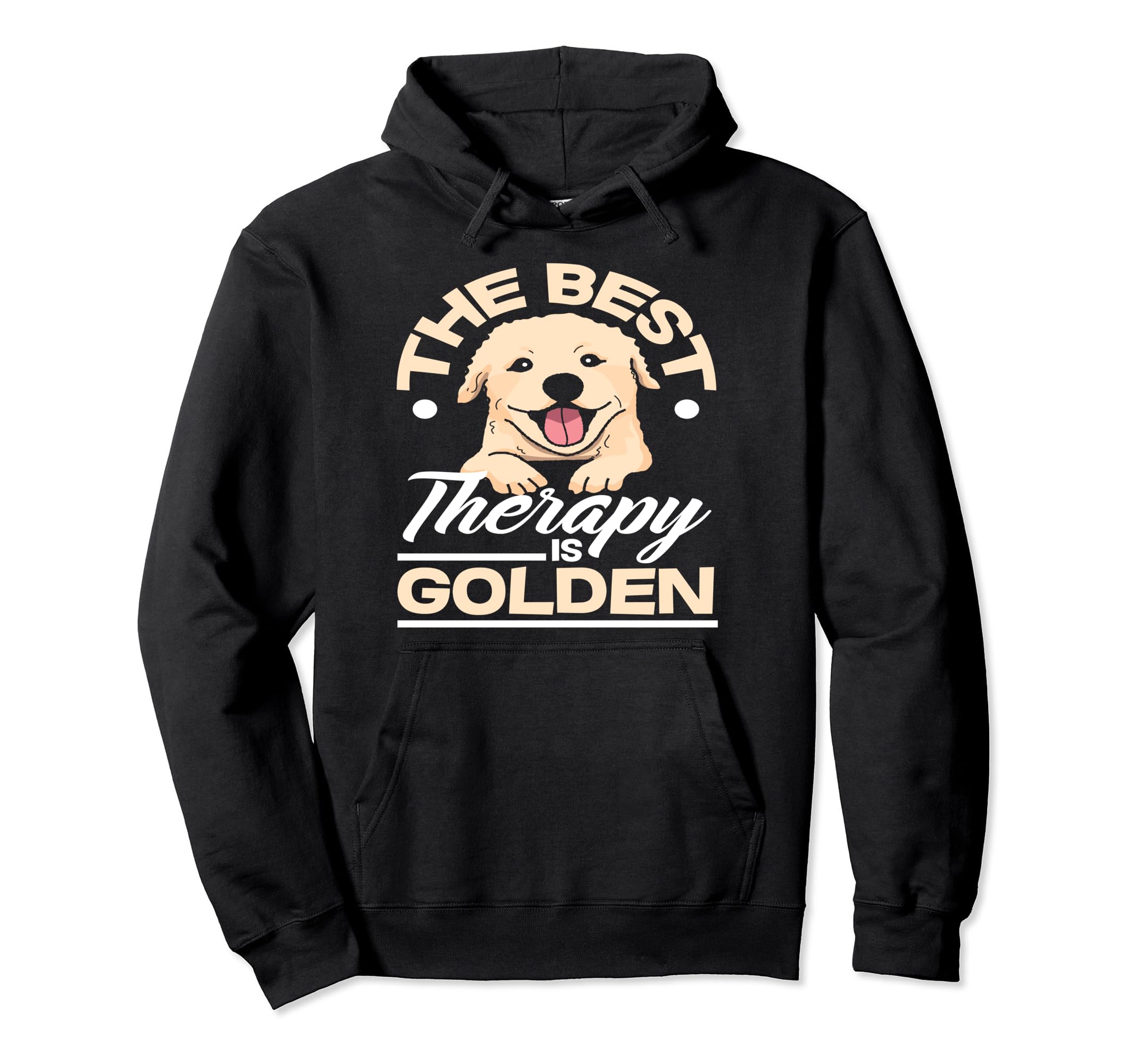 Best Therapy Is Golden Retriever Lover Hoodie - Custom Art Print Men Women - T-Shirt, Sweatshirt, Hoodie
