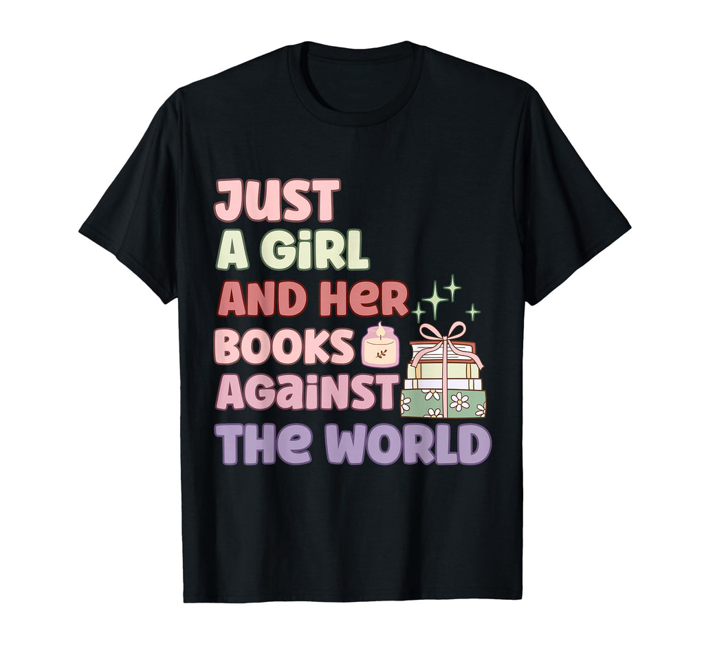 Just And Her Books Book Lover T-Shirt - Novelty Apparel Men Women - T-Shirt, Sweatshirt, Hoodie