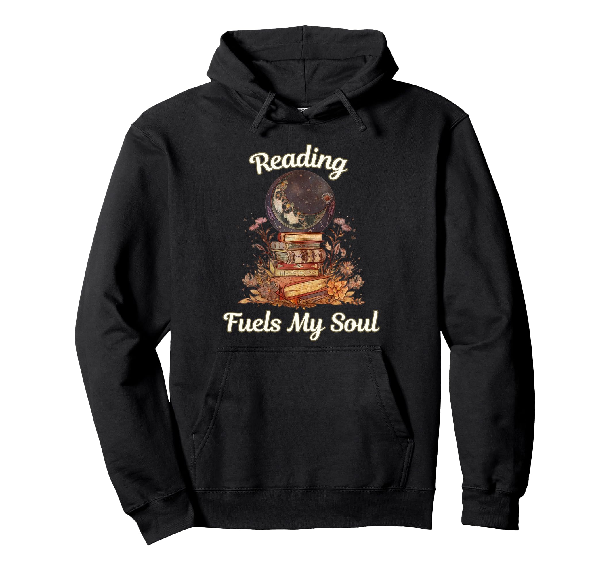 Reading Fuels My Soul Inspirational Hoodie - Minimalist Print Men Women - T-Shirt, Sweatshirt, Hoodie