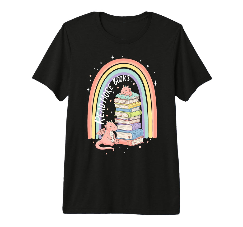 Read More Books Dragon Rainbow T-Shirt - Casual Everyday Wear for Adults - T-Shirt, Sweatshirt, Hoodie