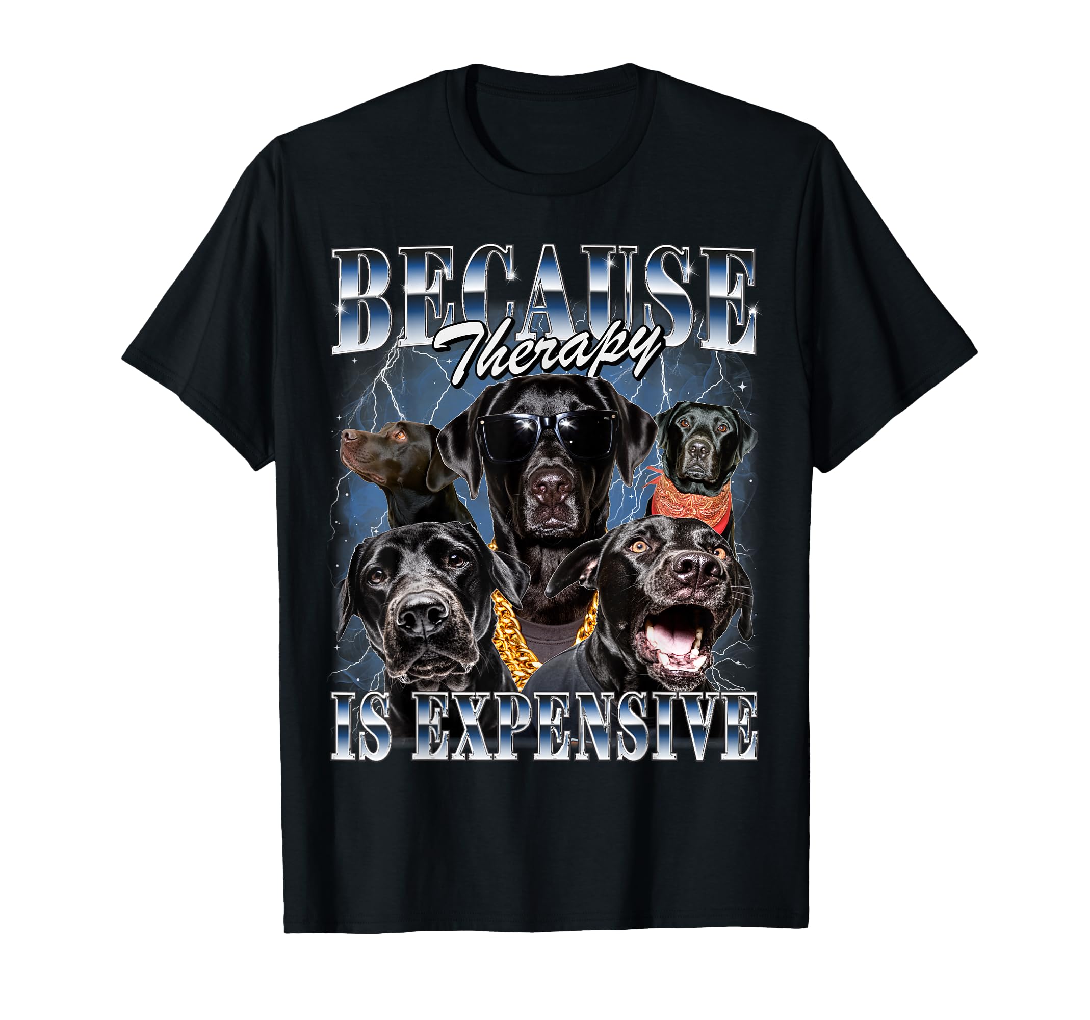 Black Labrador 90S Lab Mom Dad T-Shirt - Graphic Print for Adults - T-Shirt, Sweatshirt, Hoodie