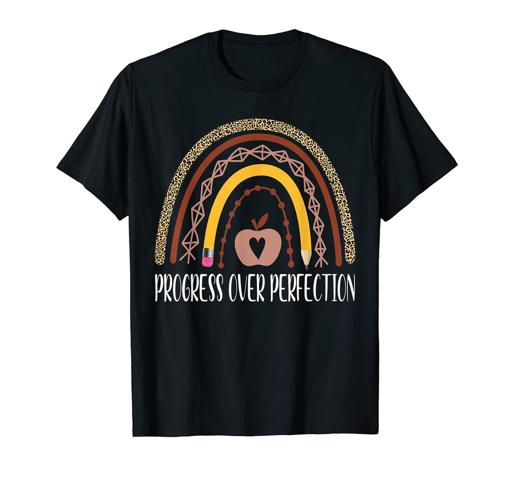 Motivational Progress Over Perfection T-Shirt - Novelty Apparel Unisex - T-Shirt, Sweatshirt, Hoodie