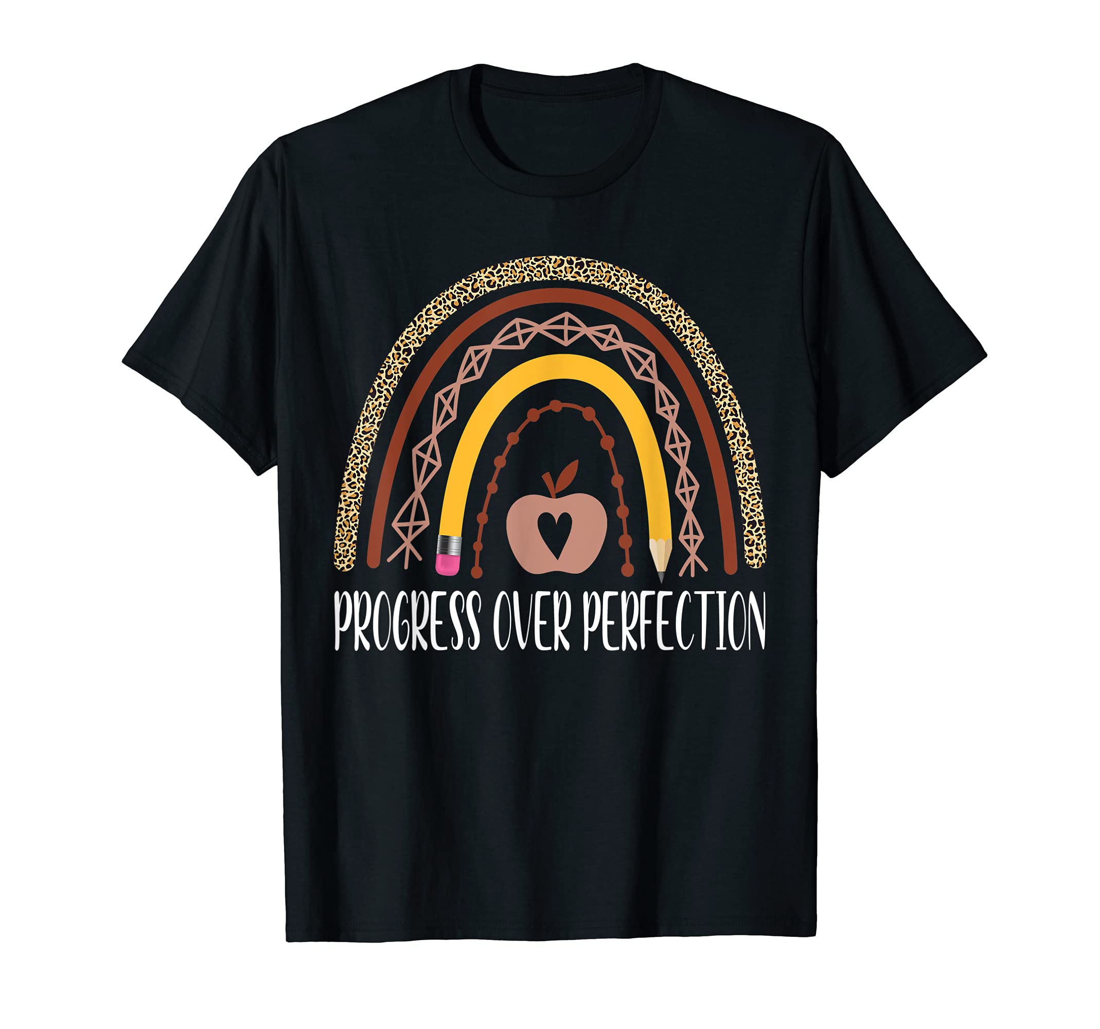 Motivational Progress Over Perfection T-Shirt - Novelty Apparel Unisex - T-Shirt, Sweatshirt, Hoodie