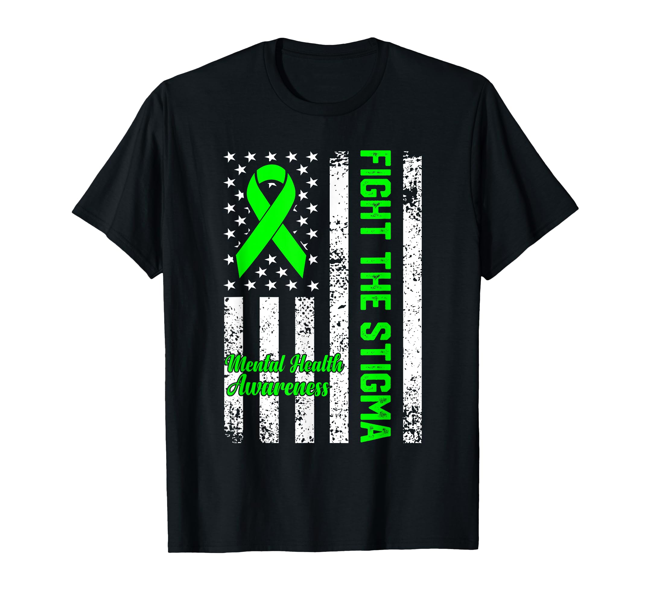 Fight Stigma Mental Health Awareness T-Shirt - Novelty Apparel Unisex - T-Shirt, Sweatshirt, Hoodie