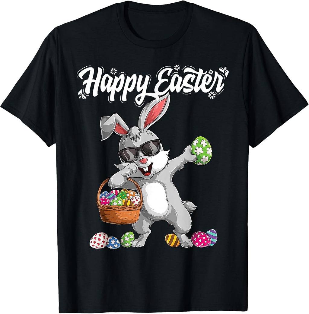 Dabbing Rabbit Easter Day bunny easter Unisex T-shirt, Sweatshirt, Hoodie, Long Sleeve Tee - T-Shirt, Sweatshirt, Hoodie