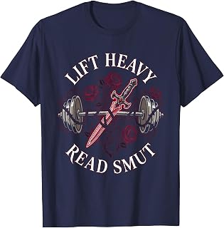 Lift Heavy Read Smut Shirt - Workout Gym Book Reading Lovers T-Shirt Unisex T-shirt, Sweatshirt, Hoodie, Long Sleeve Tee - T-Shirt, Sweatshirt, Hoodie