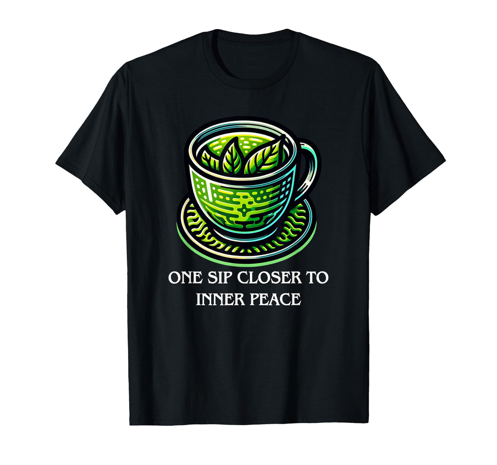 Meditation And Mindfulness Green Tea T-Shirt - Custom Art Print Men Women - T-Shirt, Sweatshirt, Hoodie