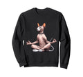 Meditation Sphynx Yoga Pose Relaxing Sweatshirt - Unique Graphic Men Women - T-Shirt, Sweatshirt, Hoodie