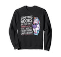 Funny Bookworm Unicorn Reading Book Sweatshirt - Graphic Print for Adults - T-Shirt, Sweatshirt, Hoodie