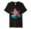 Meditation Mermaid Yoga Pose Relaxing T-Shirt - Unique Graphic Men Women - T-Shirt, Sweatshirt, Hoodie