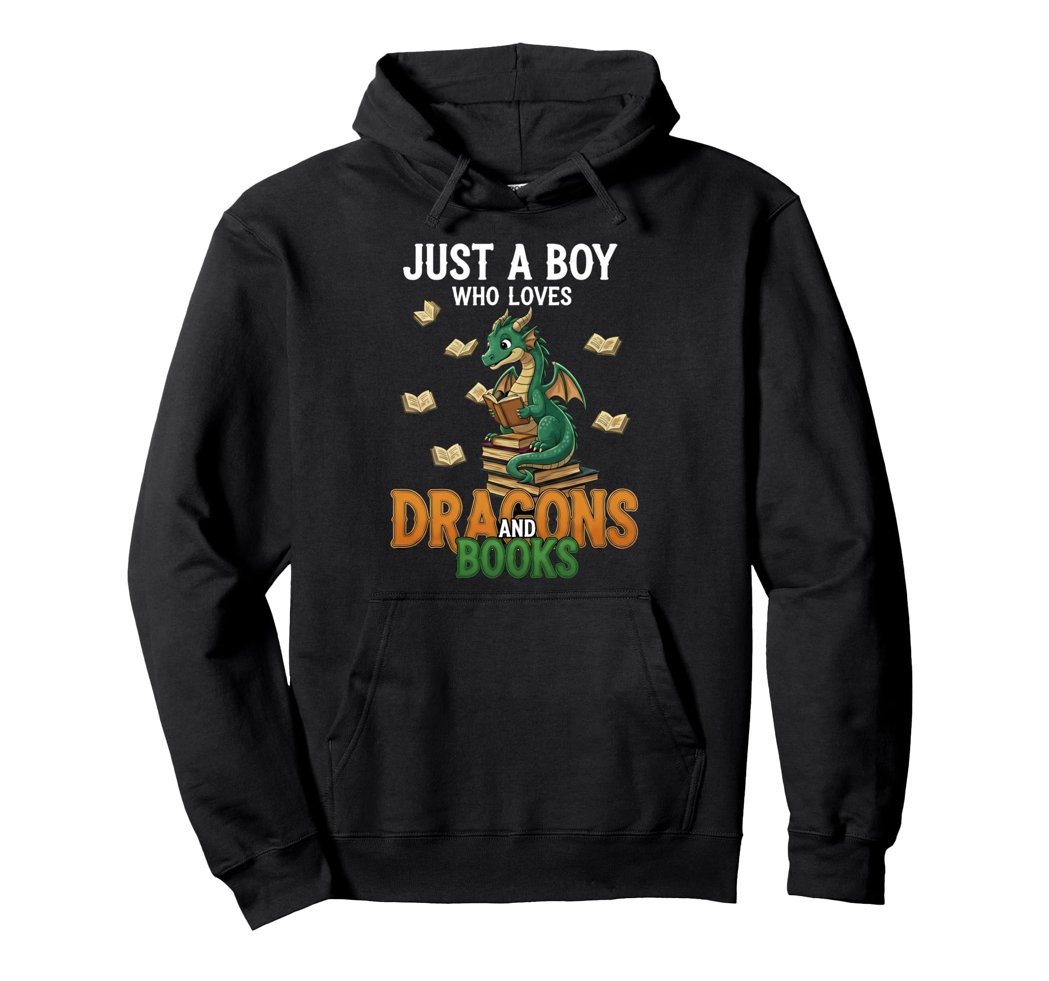 Just Who Loves Dragons And Books Reading Hoodie - Trendy Graphic Unisex - T-Shirt, Sweatshirt, Hoodie