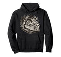 Dragon Book Readers Fantasy Novels Hoodie - Custom Art Print Men Women - T-Shirt, Sweatshirt, Hoodie