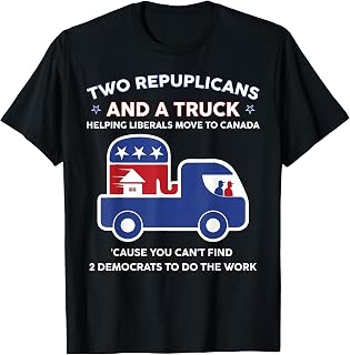 Two Republicans Funny and A Truck Political Men Women T-Shirt Unisex T-shirt, Sweatshirt, Hoodie, Long Sleeve Tee - T-Shirt, Sweatshirt, Hoodie