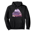 Sleeping Dragon Stacked Books Readers Hoodie - Custom Art Print Unisex - T-Shirt, Sweatshirt, Hoodie