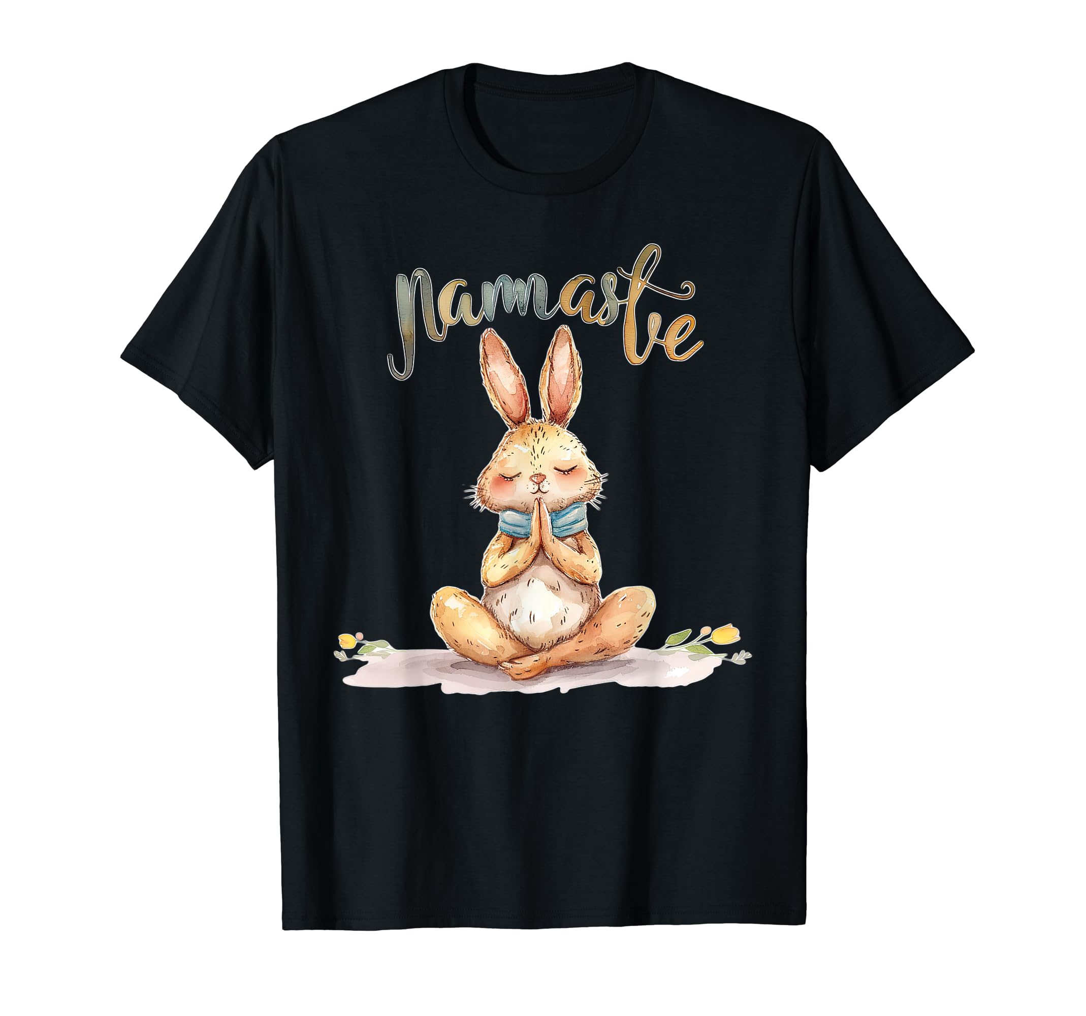 Namaste Rabbit Spiritual Meditation T-Shirt - Minimalist Print Men Women - T-Shirt, Sweatshirt, Hoodie