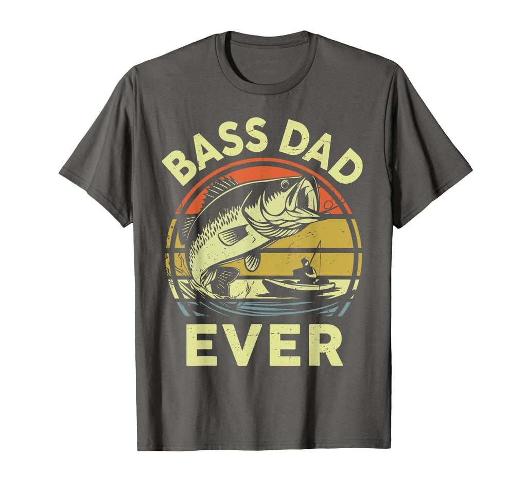 Kayak Fishing Bass Dad Ever Funny T-Shirt - Custom Art Print Unisex - T-Shirt, Sweatshirt, Hoodie