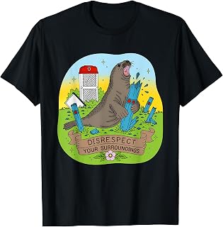 Neil Seal Disrespect Your Surroundings Funny Art T-Shirt Unisex T-shirt, Sweatshirt, Hoodie, Long Sleeve Tee - T-Shirt, Sweatshirt, Hoodie