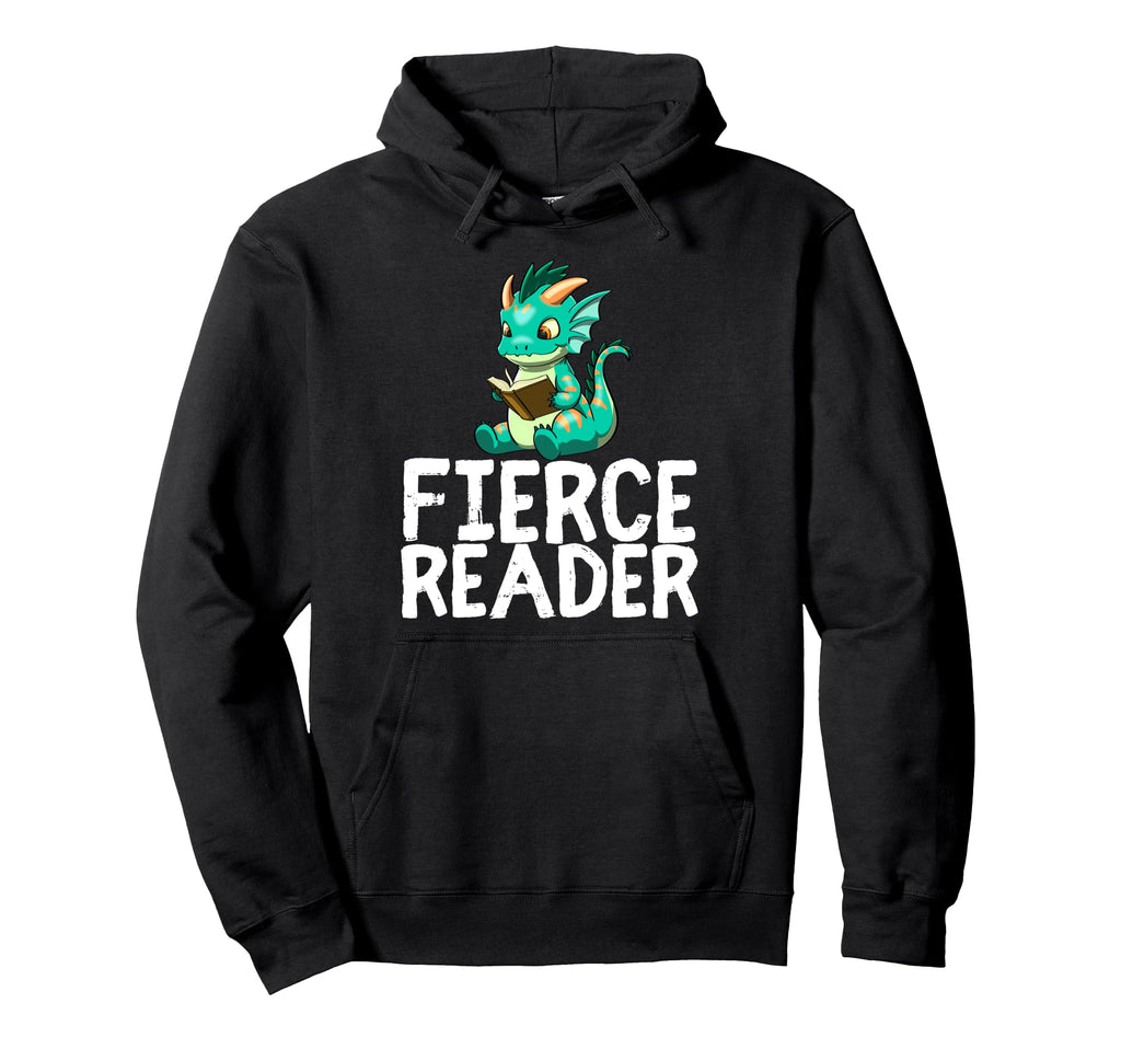 Dragon Reading Book Worm Nerd School Read Hoodie - Graphic Print for Adults - T-Shirt, Sweatshirt, Hoodie