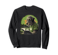 Outdoors Irish Wolfhound Dog Reading Sweatshirt - Streetwear Style Unisex - T-Shirt, Sweatshirt, Hoodie