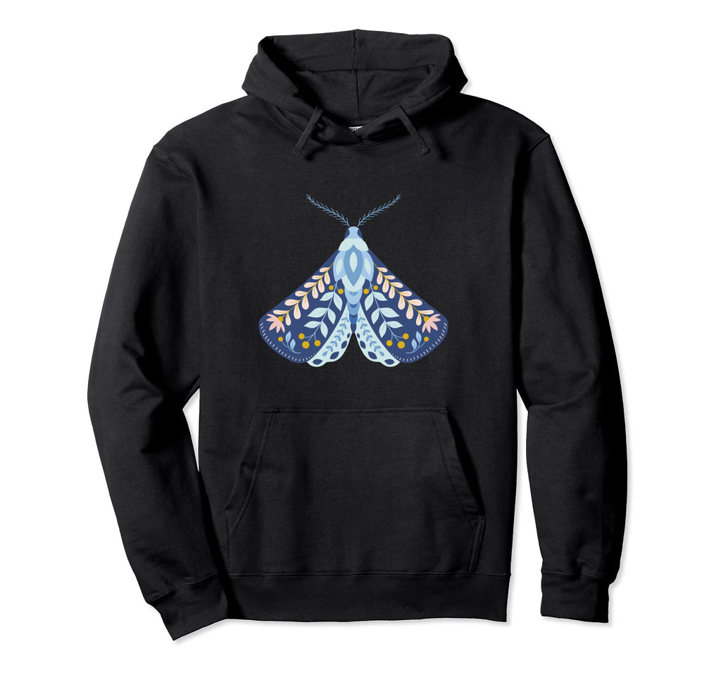 Crafty Moth Goth Horror Antisocial Hoodie - Minimalist Print Men Women - T-Shirt, Sweatshirt, Hoodie