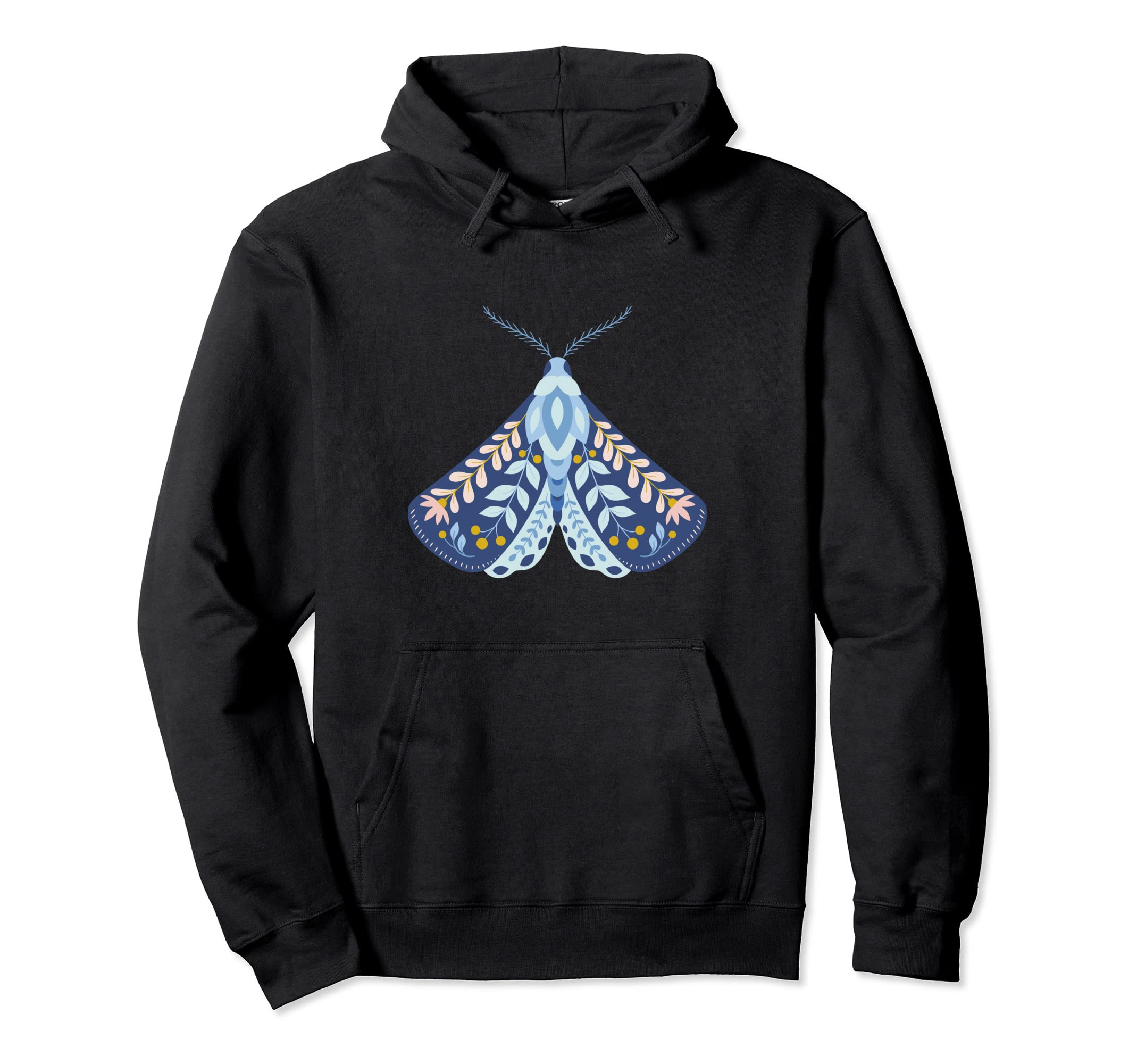 Crafty Moth Goth Horror Antisocial Hoodie - Minimalist Print Men Women - T-Shirt, Sweatshirt, Hoodie