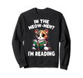 Reading Book Cat Library Reading Sweatshirt - Aesthetic Graphic Men Women - T-Shirt, Sweatshirt, Hoodie