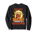 Best Therapy Is Golden Retriever Dog Sweatshirt - Graphic Print Men Women - T-Shirt, Sweatshirt, Hoodie