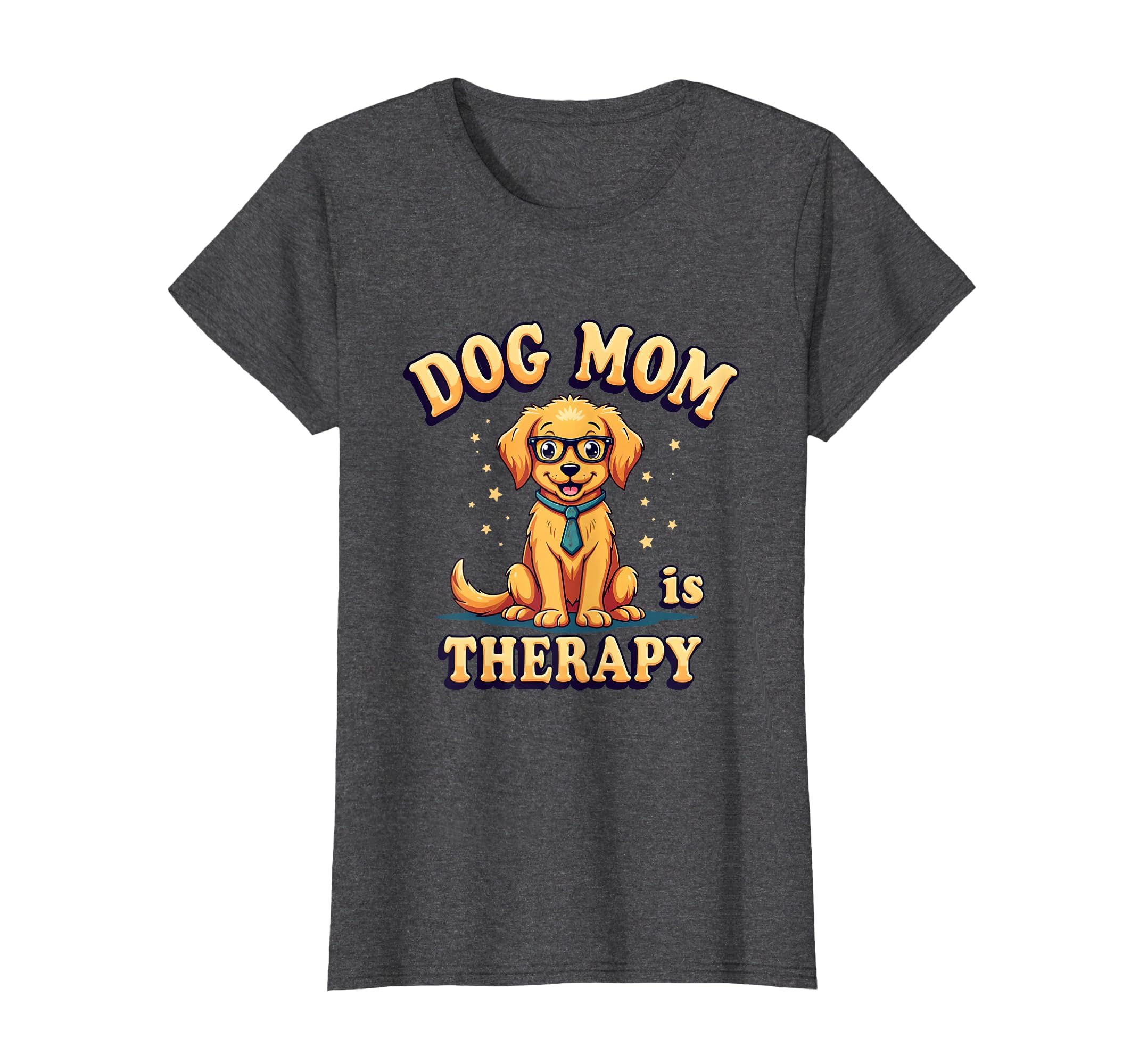 Dog Mom Is Therapy Canine Parent T-Shirt - Fun Novelty Design Men Women - T-Shirt, Sweatshirt, Hoodie