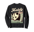 Anxiety Mental Health Opossum Sweatshirt - Minimalist Print for Adults - T-Shirt, Sweatshirt, Hoodie