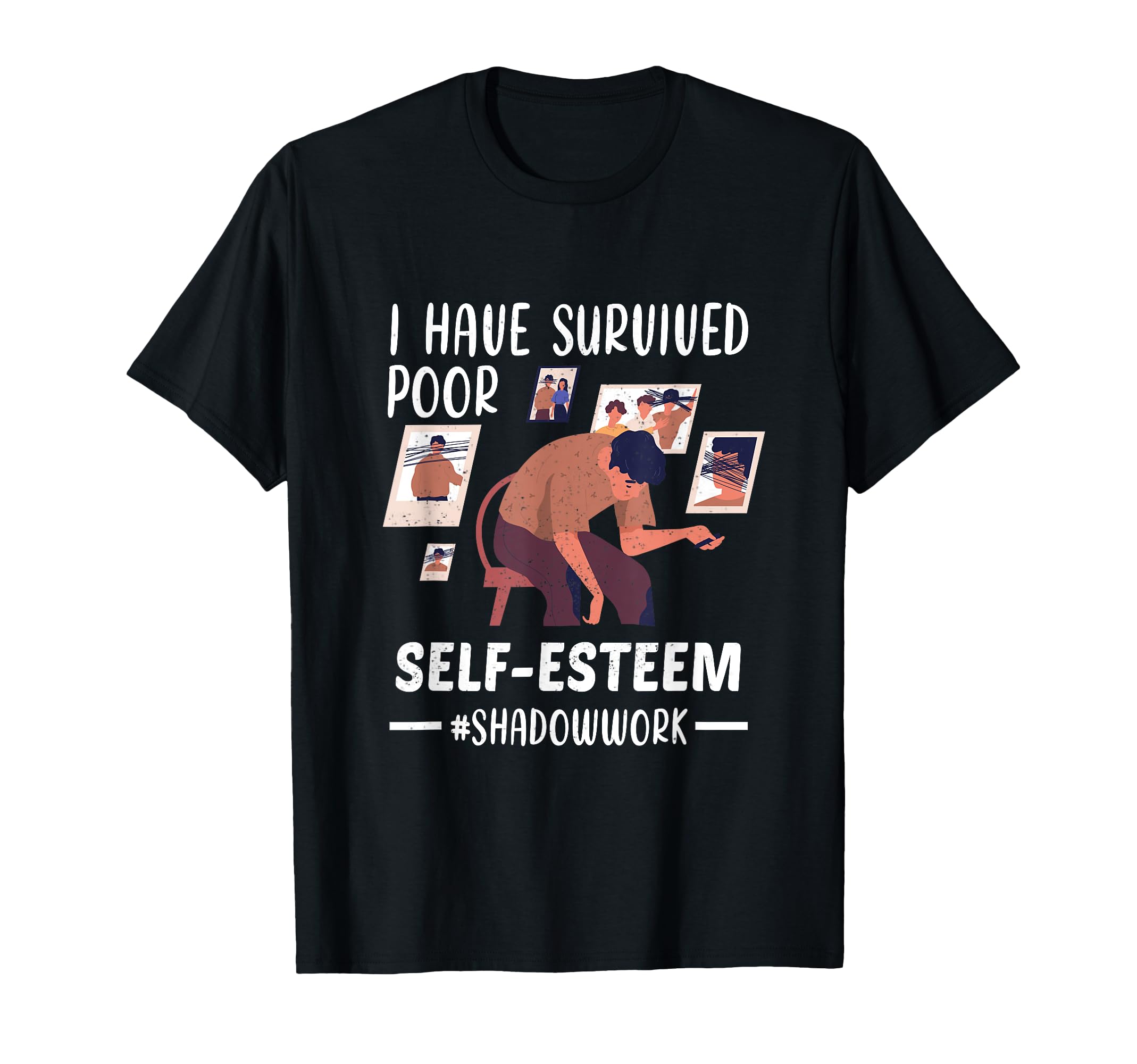 Confidence Shadow Work Therapy T-Shirt - Aesthetic Graphic for Adults - T-Shirt, Sweatshirt, Hoodie
