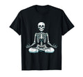 Meditation Skeleton Yoga Pose Relaxing T-Shirt - Trendy Graphic Men Women - T-Shirt, Sweatshirt, Hoodie