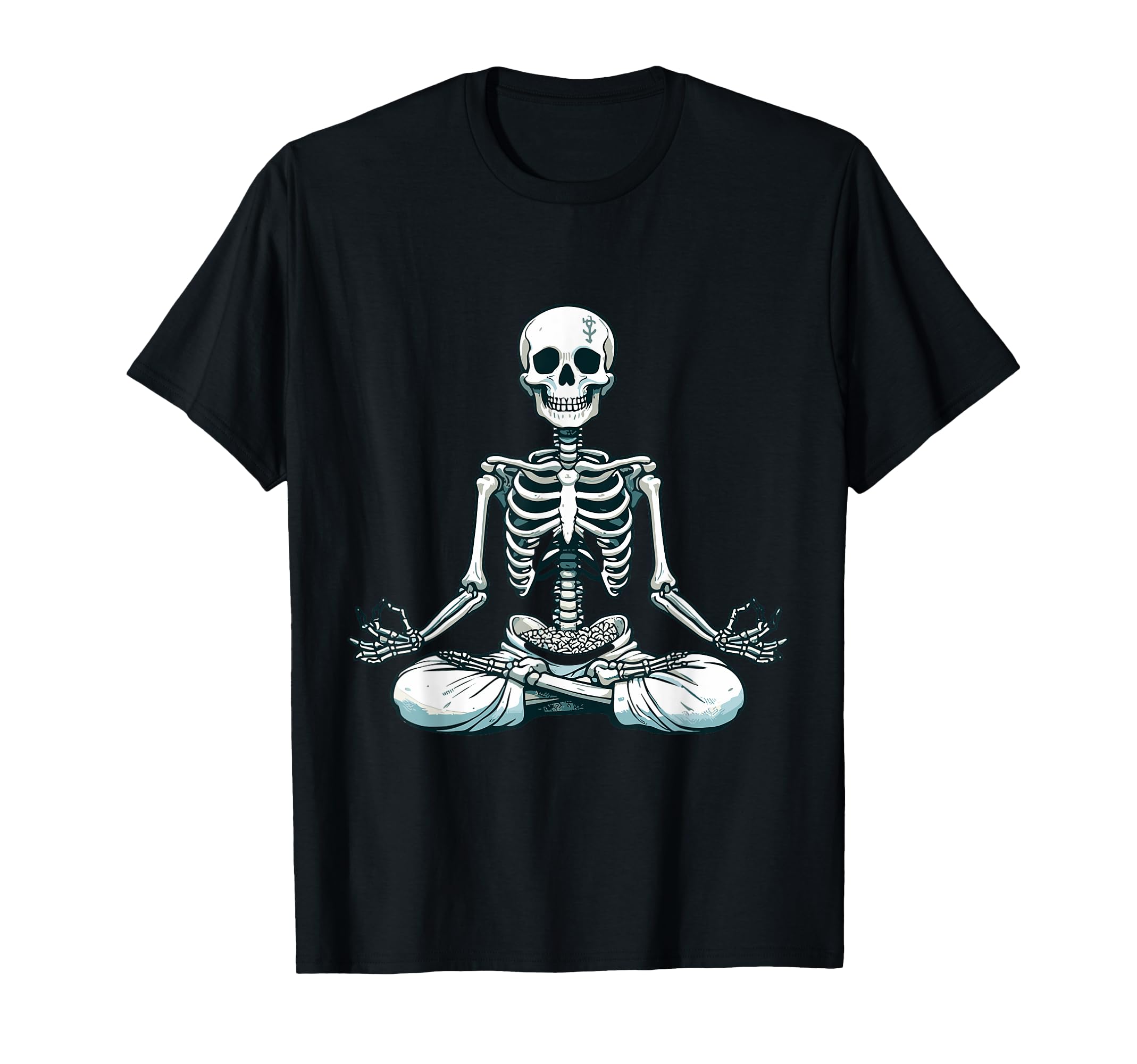 Meditation Skeleton Yoga Pose Relaxing T-Shirt - Trendy Graphic Men Women - T-Shirt, Sweatshirt, Hoodie