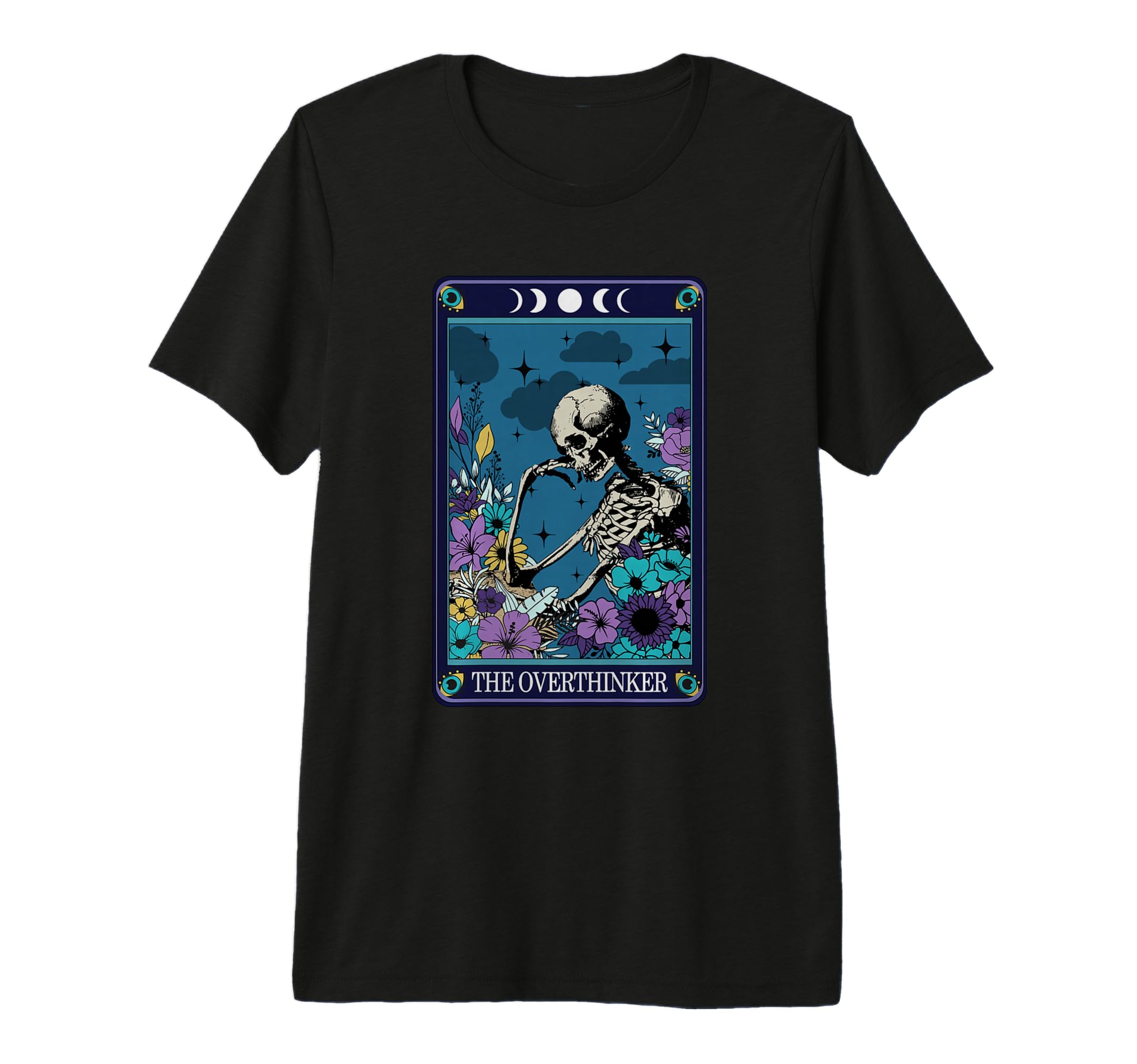 Funny Overthinker Tarot Card T-Shirt - Fun Novelty Design Men Women - T-Shirt, Sweatshirt, Hoodie